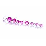 Анальний ланцюжок - Jelly Anal Beads Pink - мініатюра 2