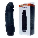 Вібратор - Real Skin Multispeed Black, 22,5 см - мініатюра 1