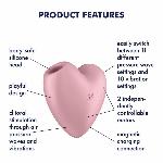 Вакуумний стимулятор - Satisfyer Cutie Heart Light Red - мініатюра 2