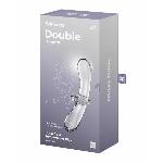 Фалоімітатор - Satisfyer Double Crystal Transparent - мініатюра 4