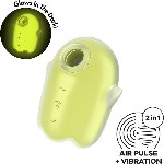 Вакуумний стимулятор - Satisfyer Glowing Ghost Yellow - мініатюра 2