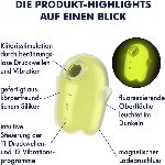 Вакуумний стимулятор - Satisfyer Glowing Ghost Yellow - мініатюра 3