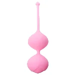 Вагінальні кульки - Silicone Kegel Balls Pink, 36 мм, 90 г - мініатюра 1