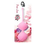 Вагінальні кульки - Silicone Kegel Balls Pink, 36 мм, 90 г - мініатюра 2
