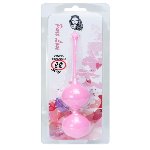 Вагінальні кульки - Silicone Kegel Balls Pink, 36 мм, 90 г - мініатюра 3