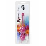Вагінальні кульки - Silicone Kegel Balls Dark Pink, 32 мм, 200 г - мініатюра 3