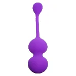 Вагінальні віброкульки - Vibrating Kegel Balls Purple, 32 мм, 80 г - мініатюра 1