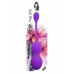Вагінальні віброкульки - Vibrating Kegel Balls Purple, 32 мм, 80 г - мініатюра 3