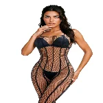 Бодістокінг - Bodystocking 214088, black - One Size - мініатюра 1