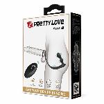 Ерекційне кільце з анальною пробкою - Pretty Love Marshal Penis Sleeve - мініатюра 10