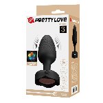 Анальна пробка - Pretty Love Osborn Black - мініатюра 9