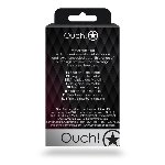 Анальна пробка - Ouch! Metal Butt Plug Small Gold/Ruby Red - мініатюра 8