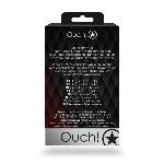 Анальна пробка - Ouch! Metal Butt Plug Medium Gold/Ruby Red - мініатюра 8
