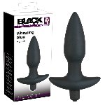 Анальна пробка - Black Velvet Vibrating Plug Medium - мініатюра 1