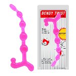 Анальний стимулятор - Bendy Twist 8" Pink - мініатюра 1