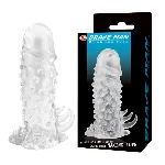 Насадка на член - Brave Man Penis Sleeve Clear - мініатюра 1
