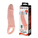 Насадка на член - Pretty Love Carson Vibrating Penis Sleeve Flesh - мініатюра 1