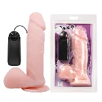 Вібратор - Dong Vibrating Dildo Flesh - мініатюра 1