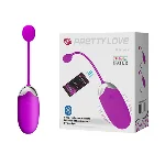Віброяйце - Pretty Love Abner Vibrating Egg Purple (App) - мініатюра 1