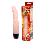 Вібратор - Waves Of Pleasure Fantasy Vibe Flesh, 23 см - мініатюра 1