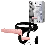 Страпон - Ultra Vibrating Doble-Heads Strap On - мініатюра 1