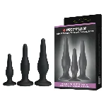 Набір анальних пробок - Pretty Love Begginer's Mini Anal Kit Black - мініатюра 1