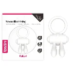 Ерекційне кільце - Power Clit Cockring Rabbit White - мініатюра 1