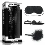Набір БДСМ - Deluxe Bondage Kit (маска, кляп, пір'їнка) - мініатюра 1
