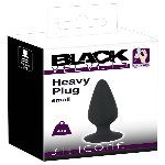 Анальна пробка - Black Velvets Heavy Plug Small - мініатюра 1
