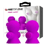 Вакуумна помпи для сосків - Pretty Love Nipple Sucker Purple - мініатюра 1