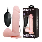 Вібратор - Oliver Vibrating Dildo Flesh - мініатюра 1