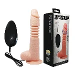 Вібратор - Thunder Up Vibrating Dildo Flesh - мініатюра 1