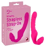 Страпон - Vibrating Strapless Strap-On - мініатюра 1