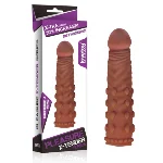 Насадка на член - Pleasure X-Tender Penis Sleeve Add 2" Brown - мініатюра 1