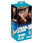 Чоловічий страпон - Strap-On Silicone Sleeve Medium - мініатюра 1