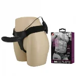 Страпон - Pretty Love Marvin Vibrating StrapOn Harness Black, 16.2 см - мініатюра 1