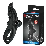 Ерекційне кільце - Pretty Love Vibrant Penis Ring Black - мініатюра 1