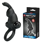 Ерекційне кільце - Pretty Love Vibrant Penis Ring I Black - мініатюра 1