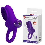 Ерекційне кільце - Pretty Love Vibrant Penis Ring II Purple - мініатюра 1