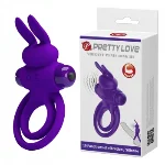 Ерекційне кільце - Pretty Love Vibrant Penis Ring III Purple - мініатюра 1