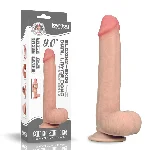 Фалоімітатор - Sliding-Skin Dual Layer Dong 9" Flesh - мініатюра 1