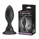 Анальна пробка - Pretty Love Push Over To Trigger Vibration Black - мініатюра 1