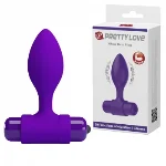 Анальна пробка - Pretty Love Vibra Butt Plug Purple - мініатюра 1