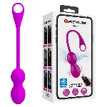 Віброкульки - Pretty Love Elvira Vibrating Egg Purple (App) - мініатюра 1
