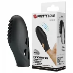 Насадка на палець - Pretty Love Gilo Finger Vibrator Black - мініатюра 1