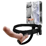Страпон - Ultra Passionate Harness Dual Penis Strap On Flesh - мініатюра 1