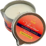 Масажна свічка - Vibratissimo Peach Grace, 50 мл - мініатюра 1