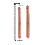 Двосторонній фалоімітатор - King-Sized Realistic Slim Ultra Double Dildo 17" - мініатюра 1