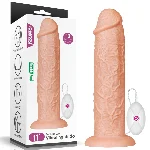 Реалістичний вібратор - King-Sized Realistic Long Vibrating Dildo 11" Flesh - мініатюра 1