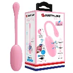 Віброяйце - Pretty Love Doreen Electric Shock Egg Light Pink (App) - мініатюра 1